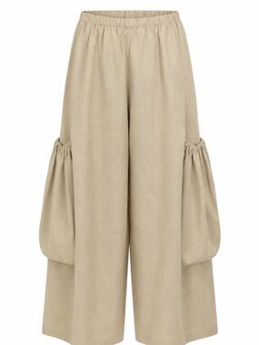 Planet by Lauren G Linen - Big Pocket Pants - Fawn